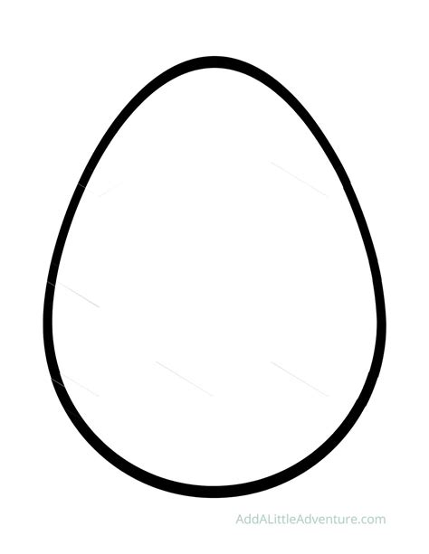 Printable Easter Egg Outline