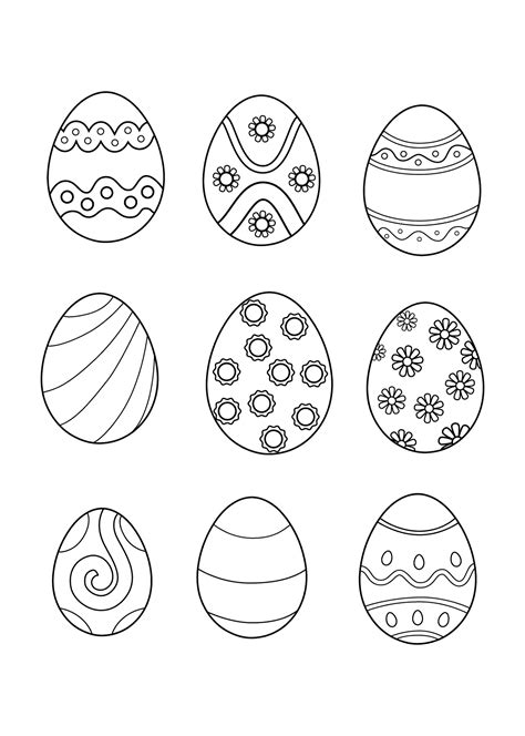Printable Easter Eggs
