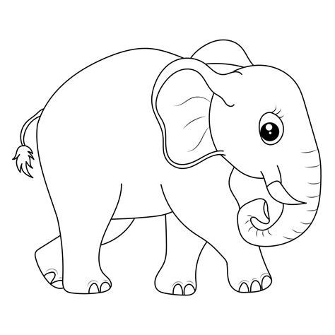 Printable Elephant Outline