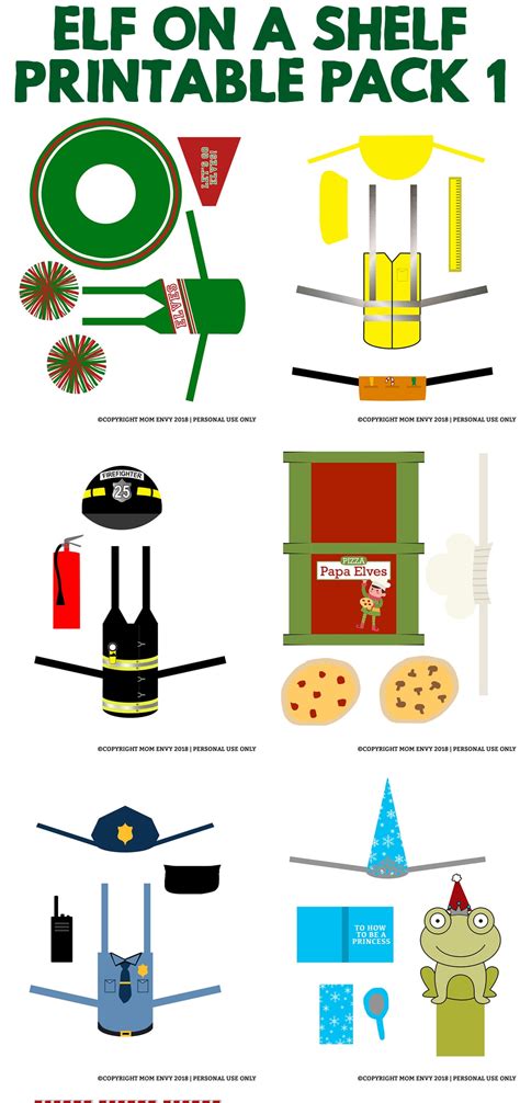 Printable Elf On The Shelf Ideas
