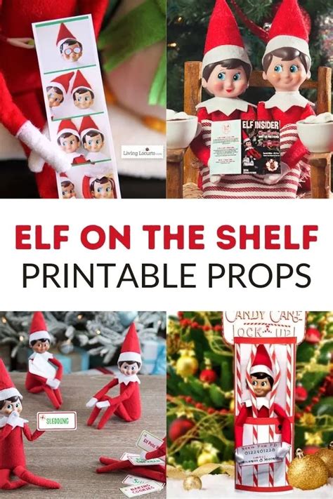 Printable Elf On The Shelf Props