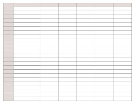Printable Excel 2 Column Spreadsheet With Date And Check Box