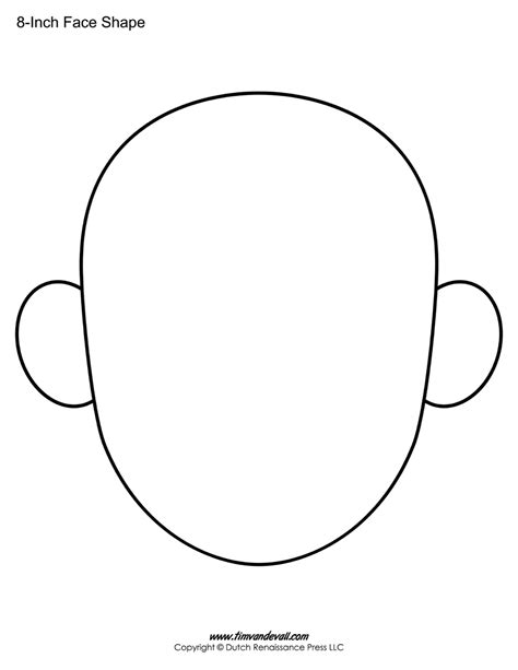 Printable Face Template
