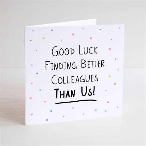Printable Farewell Card For Colleague
