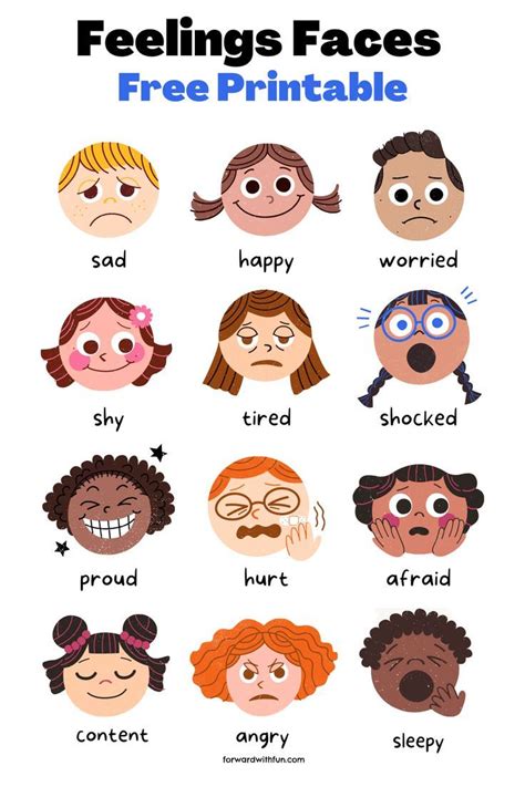 Printable Feelings Faces