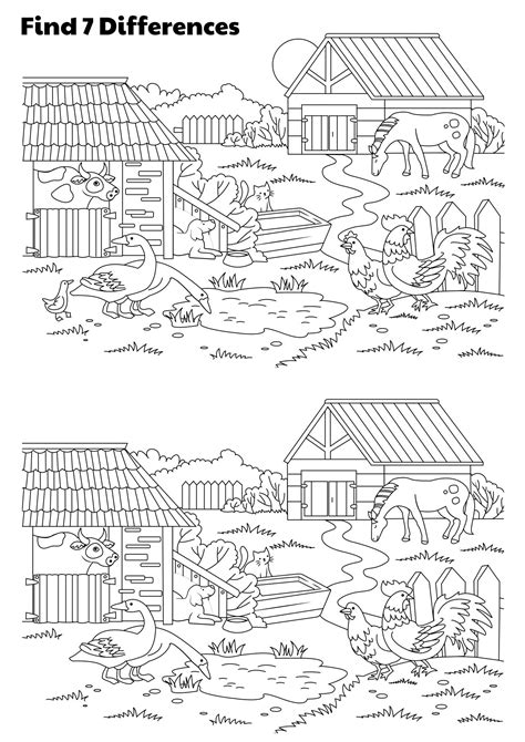 Printable Find The Difference Puzzles For Adults