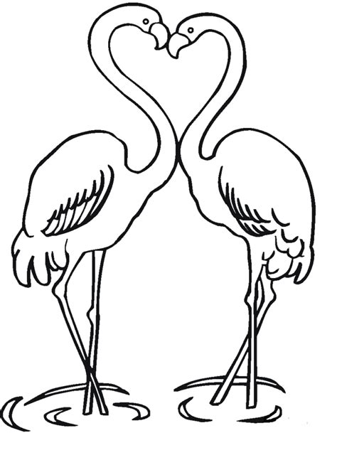 Printable Flamingo Coloring Pages