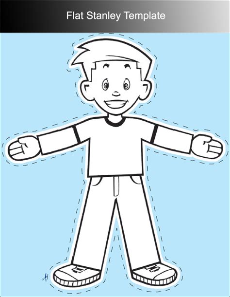 Printable Flat Stanley Template