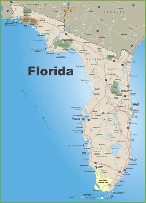 Printable Florida Map