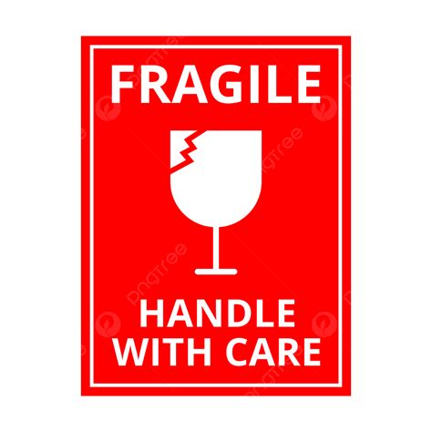 Printable Fragile Sticker Free Download