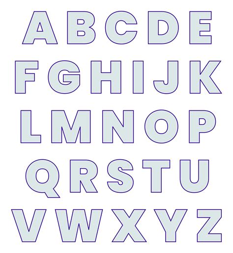 Printable Free Alphabet Templates