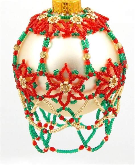 Printable Free Beaded Christmas Ornament Cover Patterns