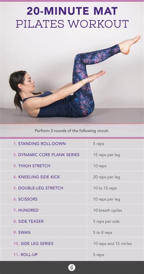 Printable Full Body Pilates Workout