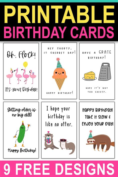 Printable Funny Birthday Cards Free