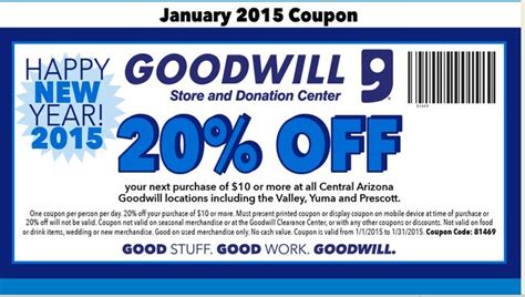 Printable Goodwill Coupon For Today