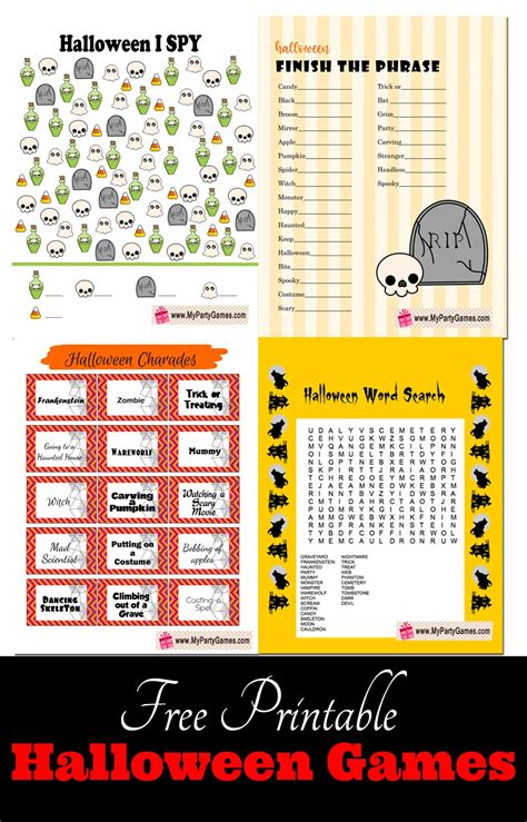 Printable Halloween Games Free