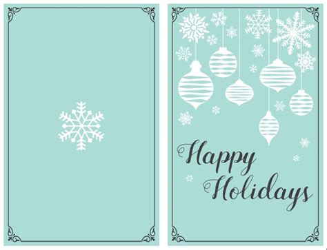 Printable Happy Holiday Cards