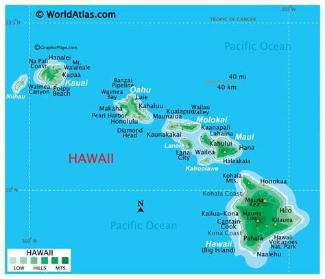 Printable Hawaii Map