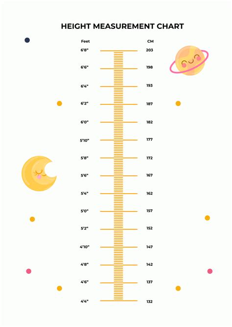 Printable Height Chart Template