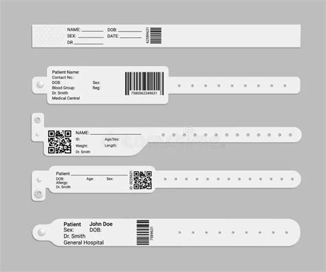 Printable Hospital Wristbands