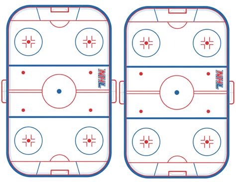 Printable Ice Hockey Rink