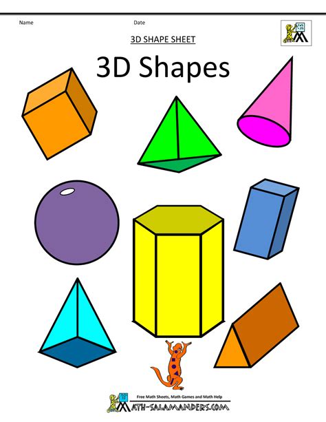 Printable Images Of 3d Shapes