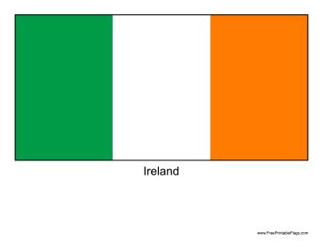 Printable Irish Flag