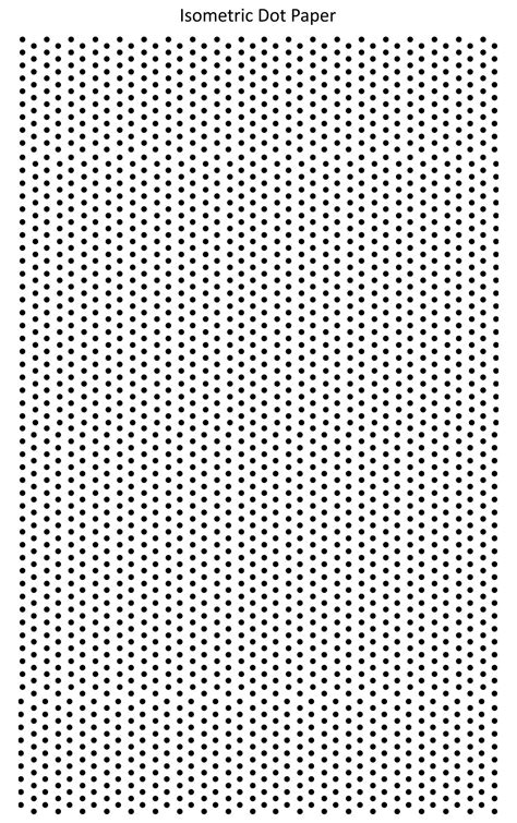 Printable Isometric Dot Paper