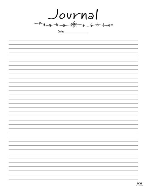 Printable Journaling Paper