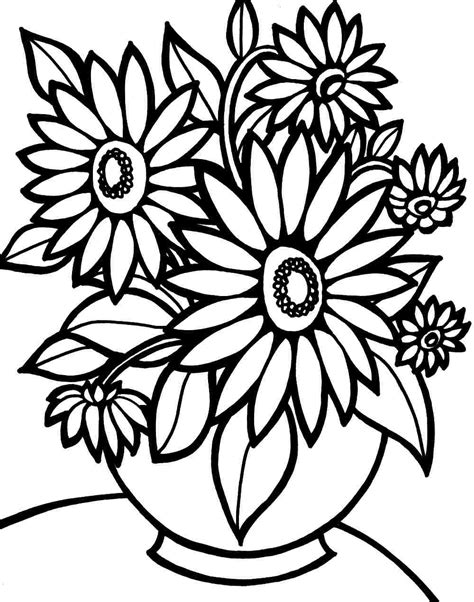 Printable Large Print Coloring Pages