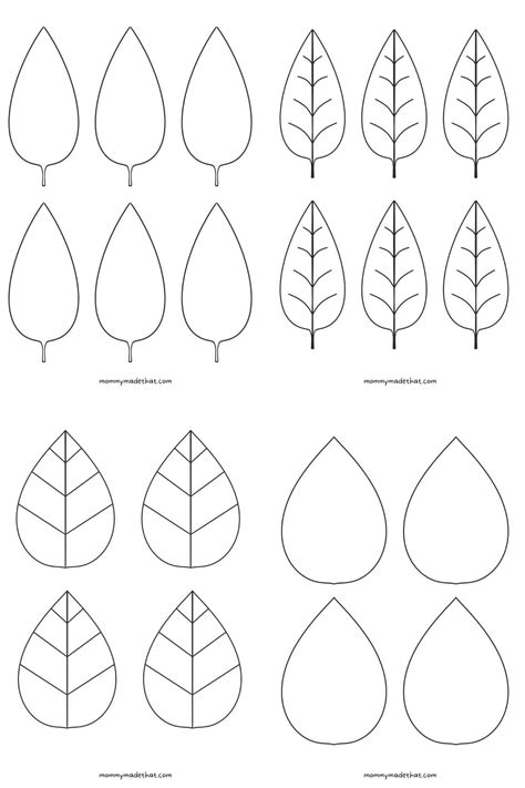 Printable Leaf Templates Free