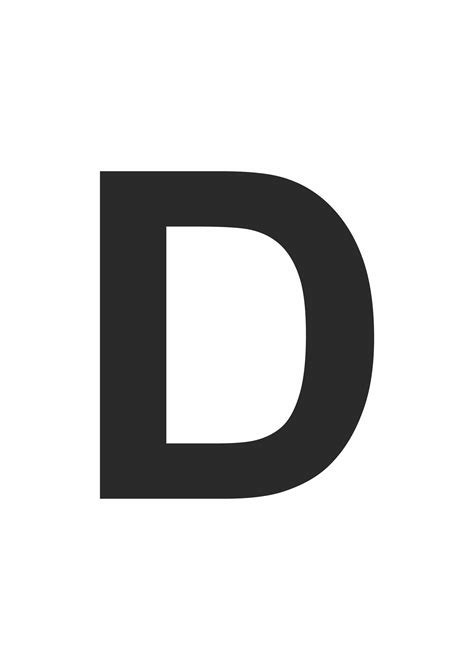 Printable Letter D