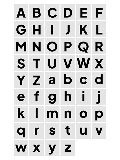 Printable Letter Stencils 3 Inch