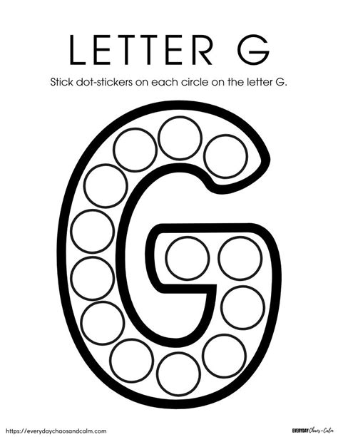 Printable Letters G