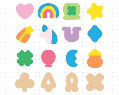 Printable Lucky Charms Shapes