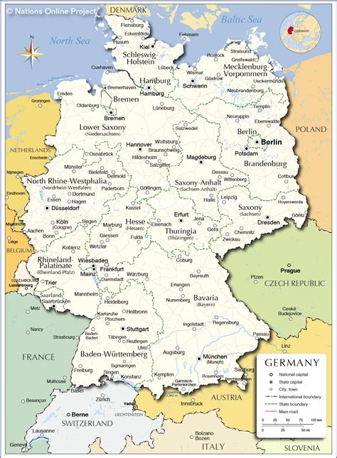 Printable Map Germany