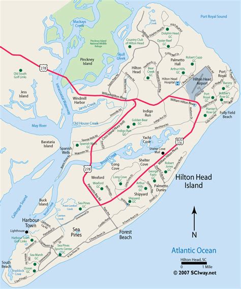 Printable Map Of Hilton Head Island