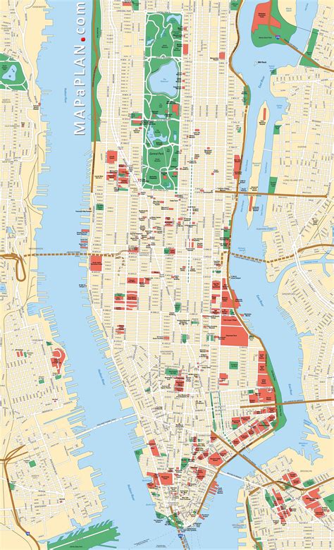 Printable Map Of Nyc Attractions