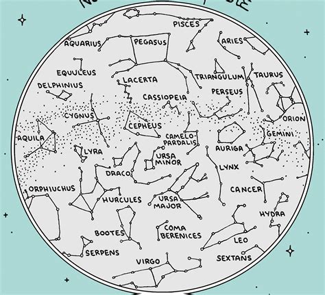 Printable Map Of The Constellations