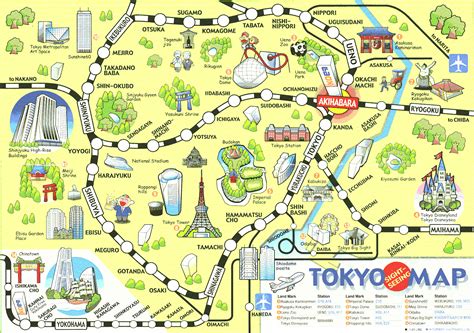 Printable Map Of Tokyo Attractions