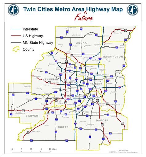 Printable Map Of Twin Cities Metro Area