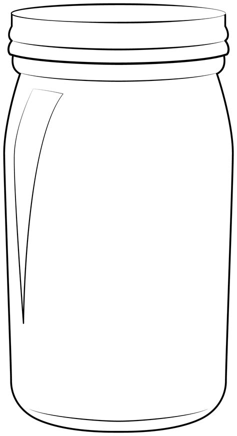 Printable Mason Jar Outline