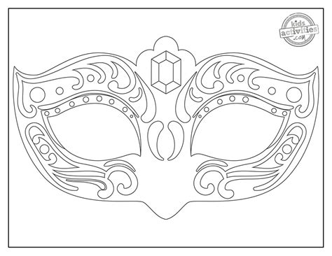 Printable Masquerade Mask Template