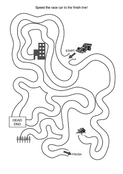 Printable Mazes For Kindergarten