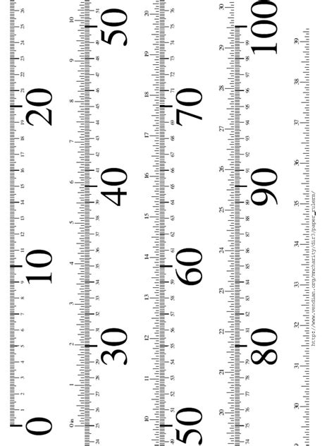 Printable Meter Stick