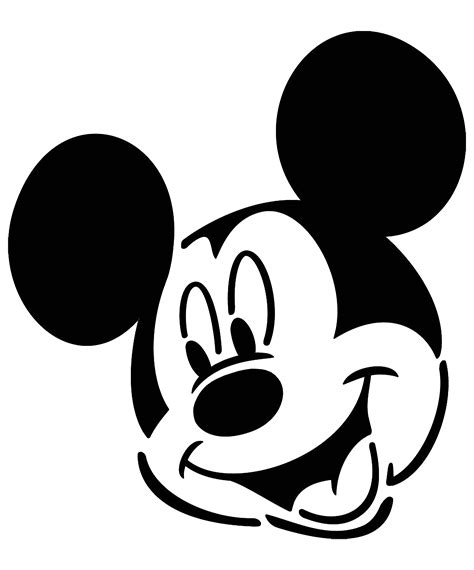 Printable Mickey Mouse Stencil