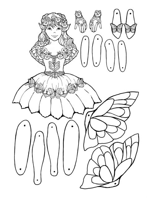 Printable Movable Paper Doll Template