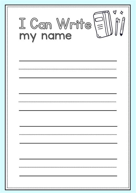 Printable Name Writing Practice