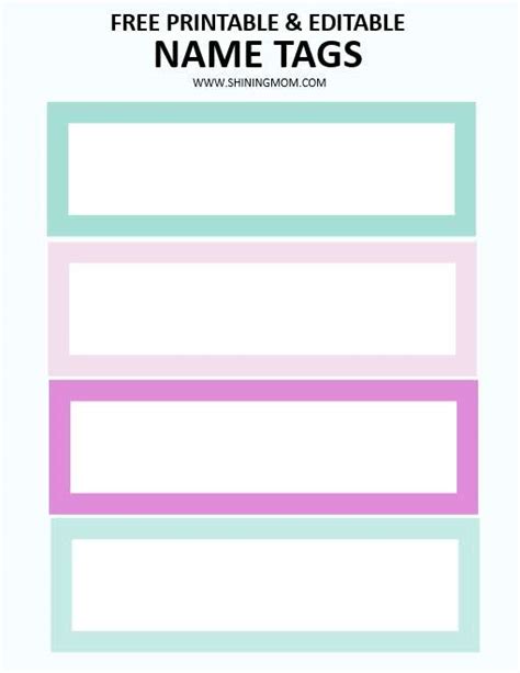 Printable Nameplate