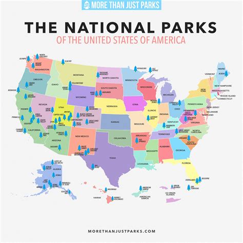 Printable National Parks Map